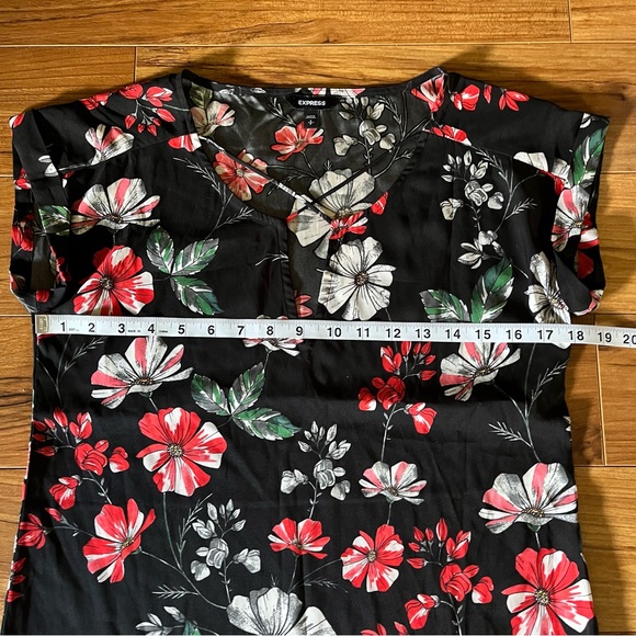 Express Floral Gramercy Blouse Small - Picture 6 of 10